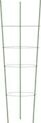 vidaXL - Plantensteunen - 5 - st - met - 4 - ringen - 90 - cm - staal - groen