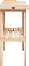 vidaXL - Plantentafel - met - schap - 78x38x82,5 - cm - massief - vurenhout