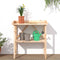 vidaXL - Plantentafel - met - schap - 78x38x82,5 - cm - massief - vurenhout