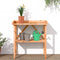 vidaXL - Plantentafel - met - schap - 78x38x82,5 - cm - vurenhout - bruin