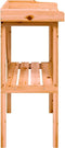 vidaXL - Plantentafel - met - schap - 78x38x82,5 - cm - vurenhout - bruin