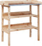 vidaXL - Plantentafel - met - schappen - 78x38x82,5 - cm - massief - vurenhout