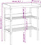 vidaXL - Plantentafel - met - schappen - 78x38x82,5 - cm - massief - vurenhout