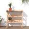 vidaXL - Plantentafel - met - schappen - 78x38x82,5 - cm - massief - vurenhout