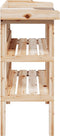 vidaXL - Plantentafel - met - schappen - 78x38x82,5 - cm - massief - vurenhout
