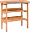 vidaXL - Plantentafel - met - schappen - 78x38x82,5 - cm - vurenhout - bruin