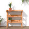vidaXL - Plantentafel - met - schappen - 78x38x82,5 - cm - vurenhout - bruin
