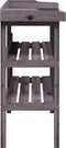 vidaXL - Plantentafel - met - schappen - 78x38x82,5 - cm - vurenhout - grijs
