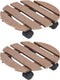 vidaXL - Plantentrolleys - 2 - st - Ø30x7,5 - cm - HKC - bruin