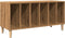 vidaXL - Platenkast - 100x38x48 - cm - bewerkt - hout - artisanaal - eikenkleur