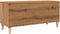 vidaXL - Platenkast - 100x38x48 - cm - bewerkt - hout - artisanaal - eikenkleur