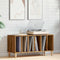 vidaXL - Platenkast - 100x38x48 - cm - bewerkt - hout - artisanaal - eikenkleur