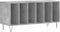 vidaXL - Platenkast - 100x38x48 - cm - bewerkt - hout - betongrijs