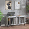 vidaXL - Platenkast - 100x38x48 - cm - bewerkt - hout - betongrijs