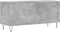 vidaXL - Platenkast - 100x38x48 - cm - bewerkt - hout - betongrijs