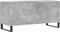 vidaXL - Platenkast - 100x38x48 - cm - bewerkt - hout - betongrijs
