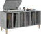 vidaXL - Platenkast - 100x38x48 - cm - bewerkt - hout - betongrijs