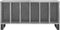 vidaXL - Platenkast - 100x38x48 - cm - bewerkt - hout - betongrijs