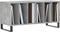 vidaXL - Platenkast - 100x38x48 - cm - bewerkt - hout - betongrijs