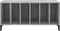 vidaXL - Platenkast - 100x38x48 - cm - bewerkt - hout - betongrijs