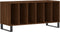 vidaXL - Platenkast - 100x38x48 - cm - bewerkt - hout - bruin - eikenkleur
