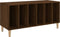 vidaXL - Platenkast - 100x38x48 - cm - bewerkt - hout - bruin - eikenkleur