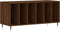 vidaXL - Platenkast - 100x38x48 - cm - bewerkt - hout - bruin - eikenkleur