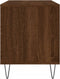 vidaXL - Platenkast - 100x38x48 - cm - bewerkt - hout - bruin - eikenkleur