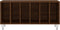 vidaXL - Platenkast - 100x38x48 - cm - bewerkt - hout - bruin - eikenkleur