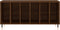 vidaXL - Platenkast - 100x38x48 - cm - bewerkt - hout - bruin - eikenkleur