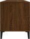 vidaXL - Platenkast - 100x38x48 - cm - bewerkt - hout - bruin - eikenkleur