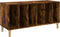 vidaXL - Platenkast - 100x38x48 - cm - bewerkt - hout - gerookt - eikenkleurig
