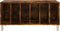vidaXL - Platenkast - 100x38x48 - cm - bewerkt - hout - gerookt - eikenkleurig