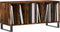 vidaXL - Platenkast - 100x38x48 - cm - bewerkt - hout - gerookt - eikenkleurig