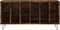 vidaXL - Platenkast - 100x38x48 - cm - bewerkt - hout - gerookt - eikenkleurig