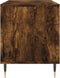 vidaXL - Platenkast - 100x38x48 - cm - bewerkt - hout - gerookt - eikenkleurig