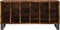 vidaXL - Platenkast - 100x38x48 - cm - bewerkt - hout - gerookt - eikenkleurig