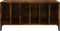 vidaXL - Platenkast - 100x38x48 - cm - bewerkt - hout - gerookt - eikenkleurig