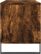 vidaXL - Platenkast - 100x38x48 - cm - bewerkt - hout - gerookt - eikenkleurig