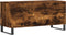 vidaXL - Platenkast - 100x38x48 - cm - bewerkt - hout - gerookt - eikenkleurig
