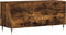vidaXL - Platenkast - 100x38x48 - cm - bewerkt - hout - gerookt - eikenkleurig