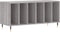 vidaXL - Platenkast - 100x38x48 - cm - bewerkt - hout - grijs - sonoma - eikenkleurig