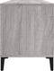 vidaXL - Platenkast - 100x38x48 - cm - bewerkt - hout - grijs - sonoma - eikenkleurig