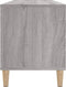 vidaXL - Platenkast - 100x38x48 - cm - bewerkt - hout - grijs - sonoma - eikenkleurig