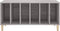 vidaXL - Platenkast - 100x38x48 - cm - bewerkt - hout - grijs - sonoma - eikenkleurig