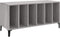 vidaXL - Platenkast - 100x38x48 - cm - bewerkt - hout - grijs - sonoma - eikenkleurig