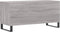 vidaXL - Platenkast - 100x38x48 - cm - bewerkt - hout - grijs - sonoma - eikenkleurig
