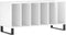 vidaXL - Platenkast - 100x38x48 - cm - bewerkt - hout - hoogglans - wit