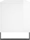 vidaXL - Platenkast - 100x38x48 - cm - bewerkt - hout - hoogglans - wit