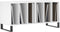 vidaXL - Platenkast - 100x38x48 - cm - bewerkt - hout - hoogglans - wit